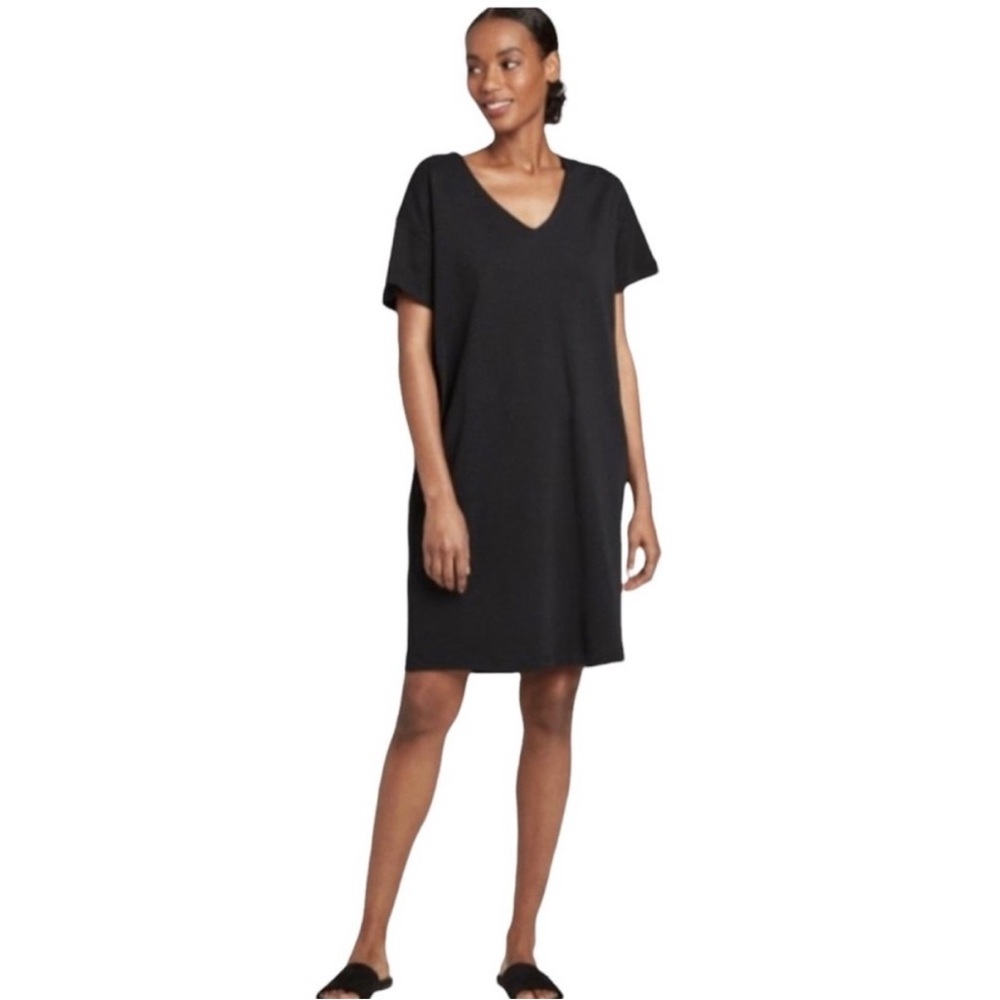 Prologue Classic Black V-Neck Mini Dress